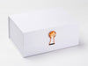White A5 Deep Gift Box Featured with Morganite Gemstone Closure