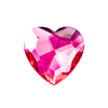 Pink Spinel Heart Decorative Gemstone Gift Box Closure Sample