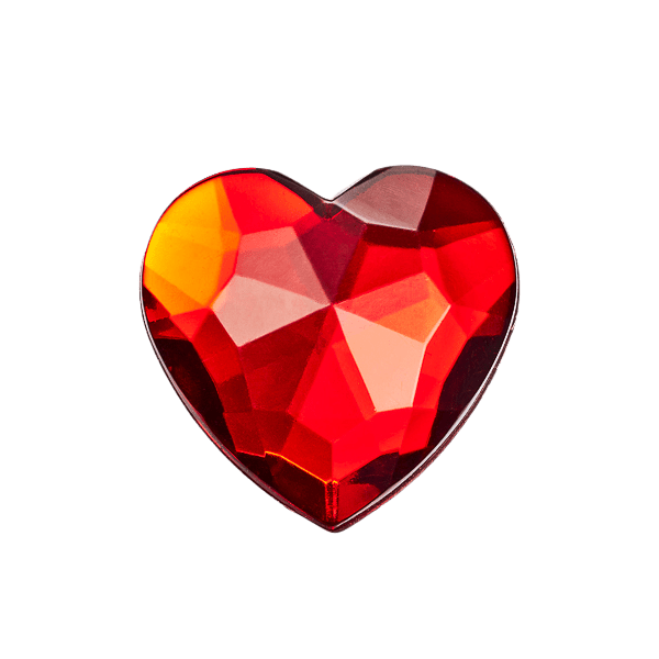 Ruby Heart Decorative Gift Box Closure