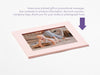 Pale Pink Photo Frame Assembled with Example of Your Own Photograph