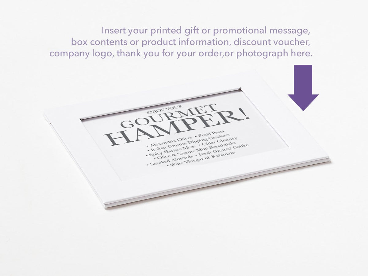 White Photo Frame Assembled with Example of Your Own Printed Insert