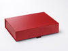 A4 Shallow Red Foldable Gift Boxes from Foldabox