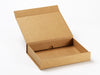 A4 Shallow Natural Kraft Gift Box Assembled from Foldabox