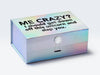 Rainbow Gift Box with Custom Black Printed Text