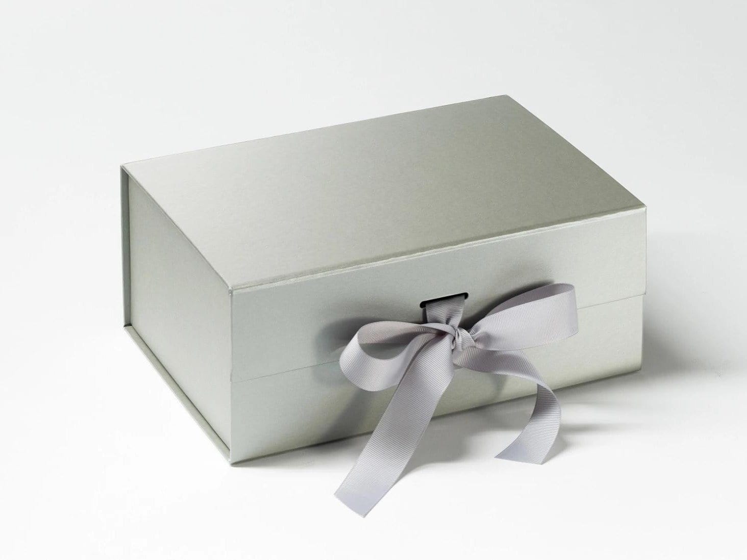 Pearl Silver A5 Deep Slot Box with changeable ribbon