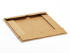 Foldabox UK A5 Shallow Natural Kraft Gift Box Folded Flat as Supplied