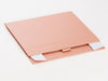Rose Gold A5 Shallow Gift Box Sample Supplied Flat