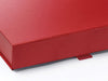A5 Shallow Red Pearl Gift Box Front Flap Detail