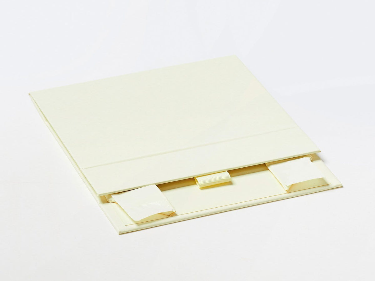 Ivory A6 Shallow Gift Box Sample Supplied Flat with Ribbon Tab