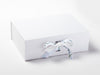 White Gift Box Featuring Animal Parade Doube Ribbon Bow