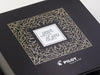 Black Gift Box with 2 colour foil printed design