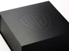 Black Gift Box wit Custom Debossed Logo to Lid