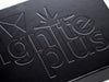 Black Folding Gift Box with Custom Debossed Logo to Lid