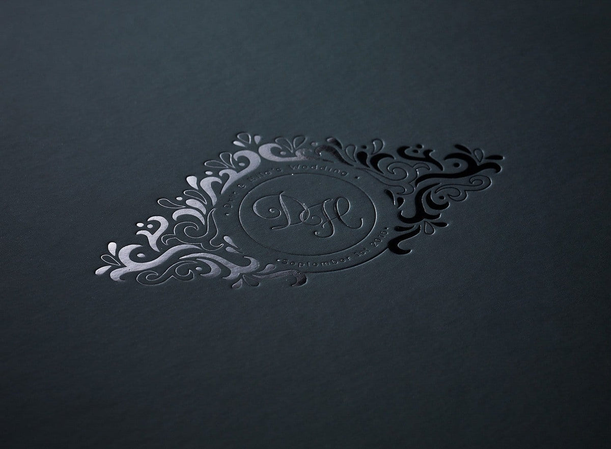 Custom Black Foil Printed Logo onto Black Folding Gift Box