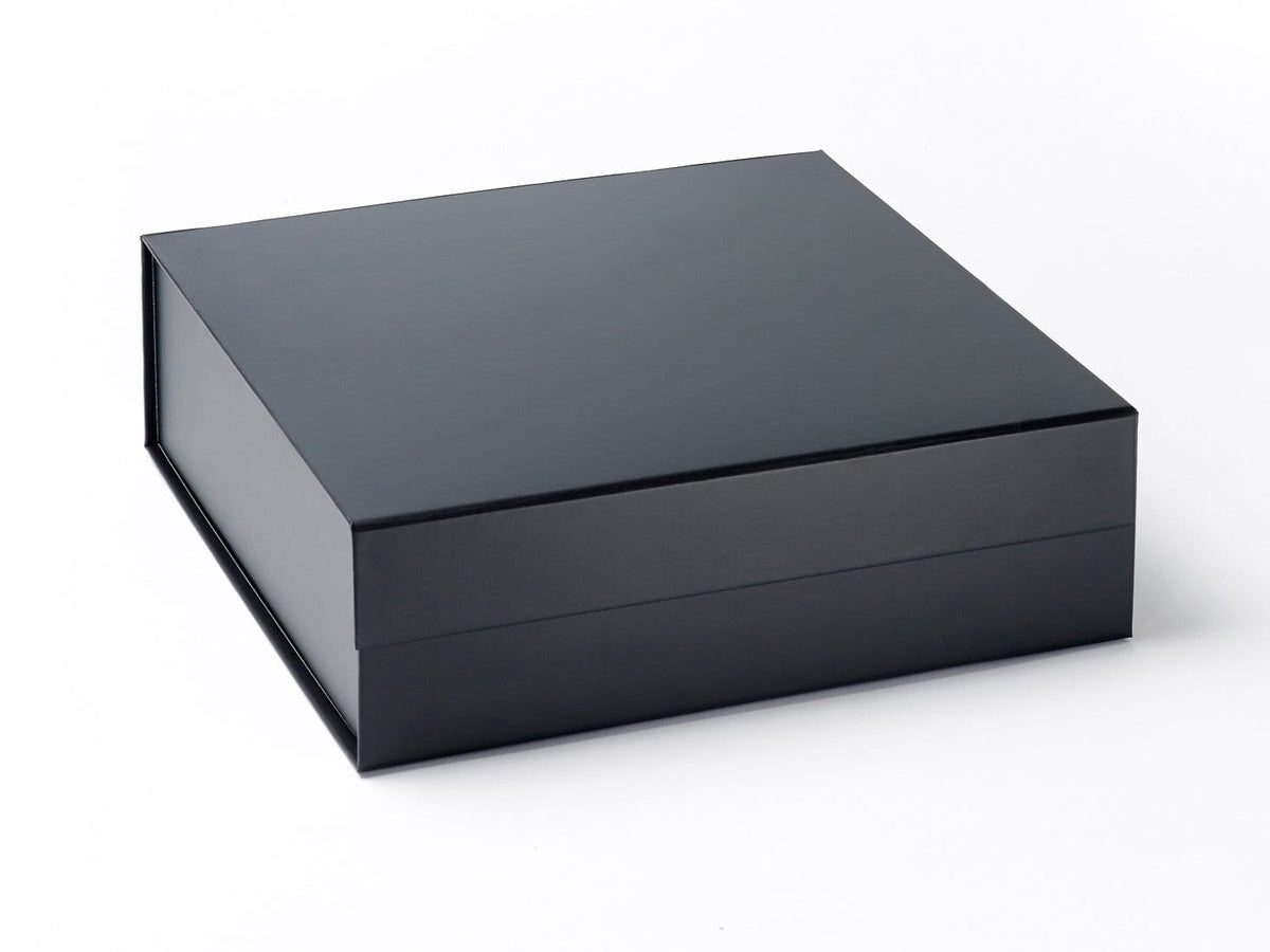 Large Black Folding Gift Box Without Ribbon from Foldabox