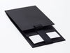 Sample Small Black Gift Box with Fixed Ribbon Supplied Flat