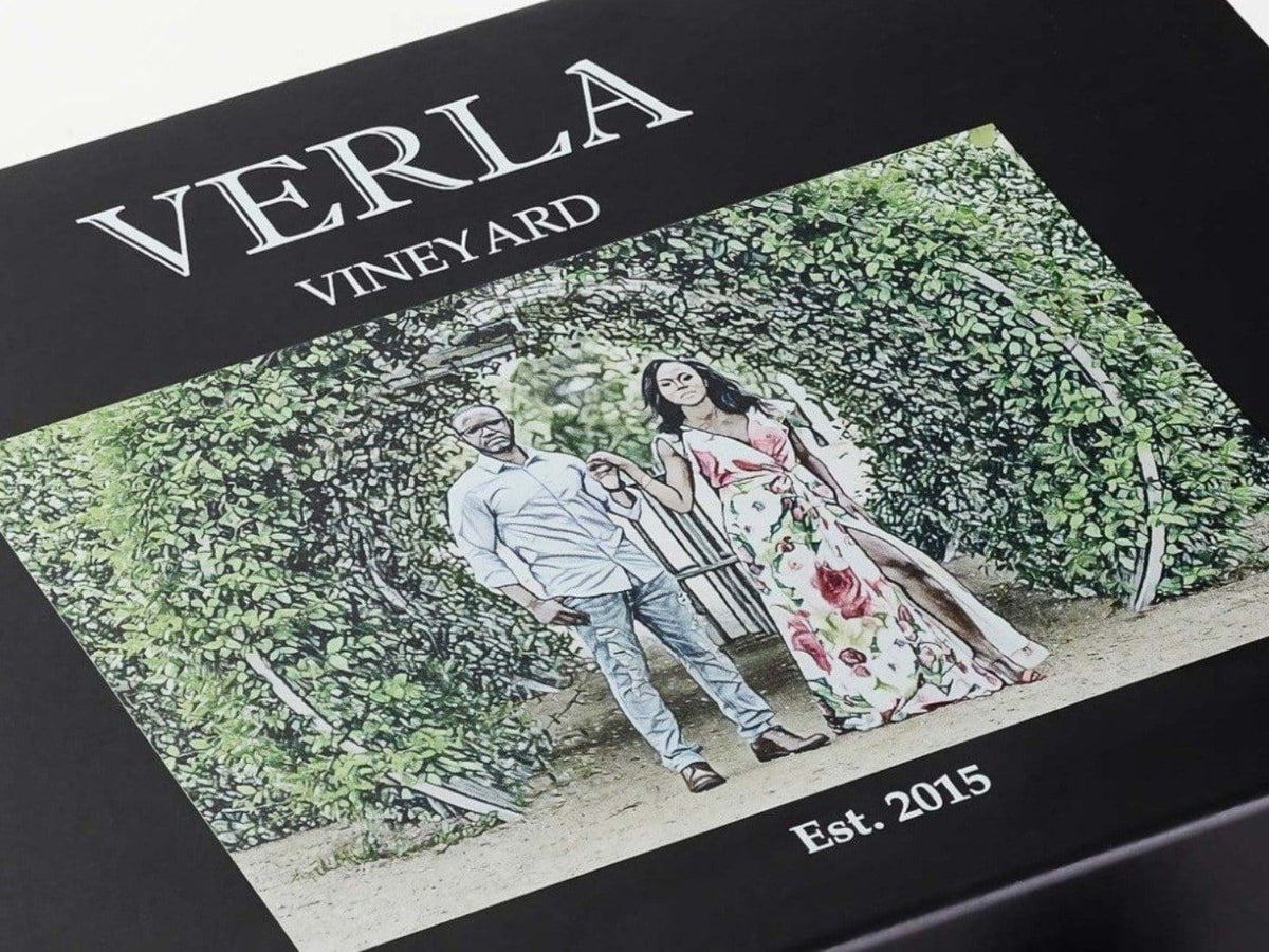 CMYK Print onto Black Gift Box from Foldabox