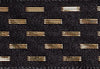 Sample Black Gold Dash 80cm Ribbon