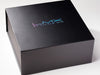 Example of Black XL Deep Gift Box with Custom CMYK Digital Print Design