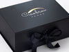 Black A5 Deep Gift Box with Custom Printed 2 Colour Foil Logo