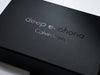 Black Folding Gift Box with Custom Printed Black Foil Logo to Lid
