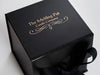 Black Small Cube Gift Box with Custom Foil Logo