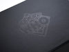 Black Gift Box with Black Foil Custom Printed Design