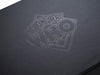 Black Gift Box with Custom Printed Tone on Tone Black Foil Logo