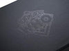 Custom Tone on Tone Black Foil Print onto Black Folding Gift Box