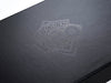 Black A5 Gift Box with Custom Printed Tone on Tone Black Foil Logo