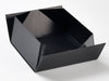 Black Lift Off Lid Gift Box Base Partially Assembled from Foldabox