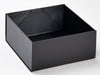 Black Lift Off Lid Gift Box Base Assembled from Foldabox