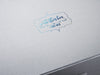 Custom Printed blue Foil Logo onto Silver Pearl Folding Gift Box from Foldabox