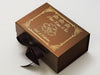 Example of 1 Colour Foil Custom Logo Onto Bronze Gift Box