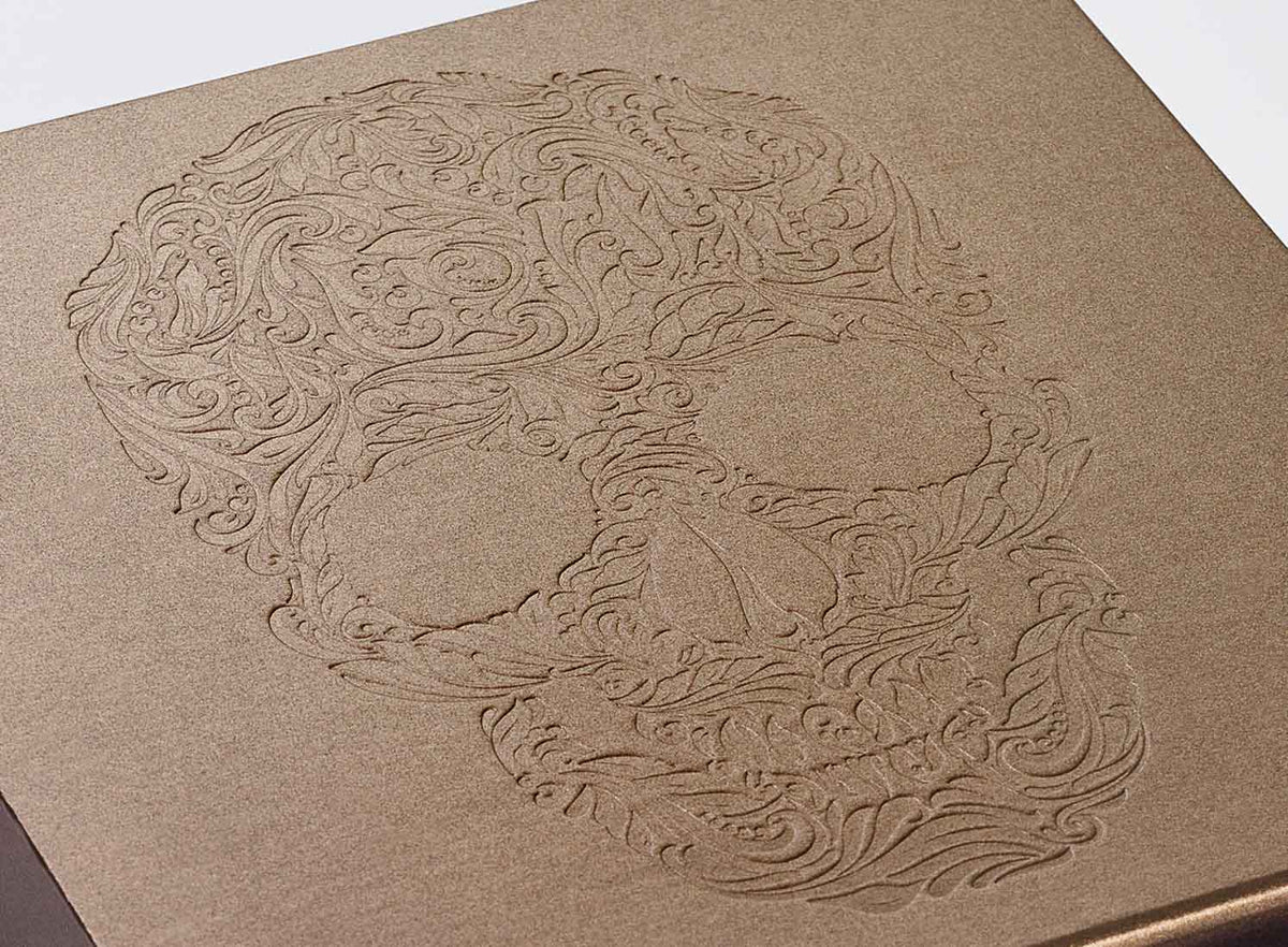 Bronze Gift Box with Custom Debosed Design