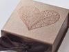 Bronze Gift Box with Bronze Foil Custom Printed Design