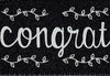 Black Chalkboard Congratulations Printed Ribbon