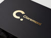 Example of Custom Gold Foil Logo Onto Black Gift Box