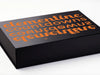 Example of 1 Colour Screen Printed Custom Design to Black Gift Box