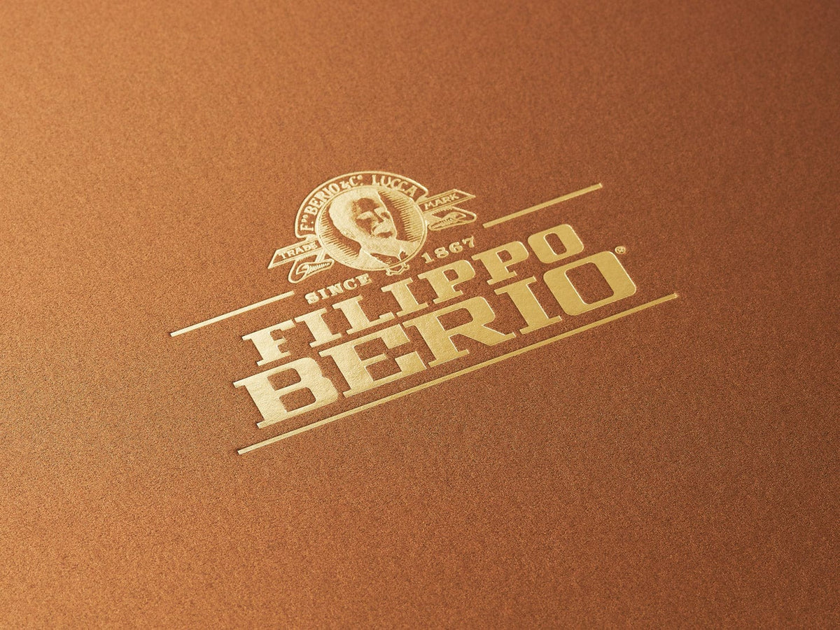 Example of Custom Gold Foil Logo Onto Copper Gift Box