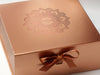 Copper Gift Box with Custom  Gloss Copper Foilco 6751 Design
