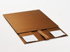 Copper Folding Gift Boxes Supplied Flat With Ribbon
