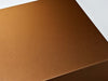 Copper XL Deep Gift Box with Changeable  Ribbon Paper Detail