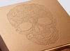 Copper Gift Box with Custom Debossed Skull Design