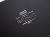 Black Gift Box with Custom Printed Silver Foil Logo