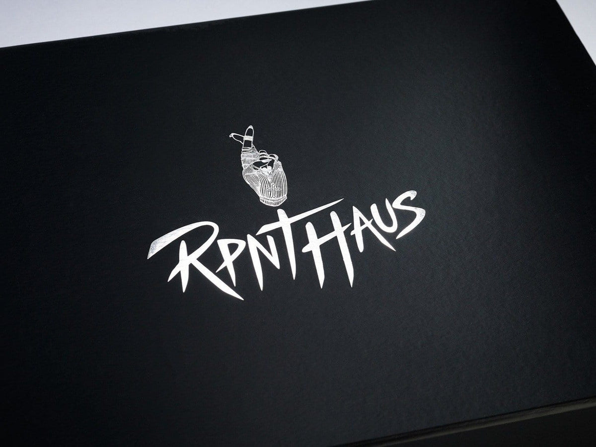Black Gift Box with Custom Printed Logo to Lid