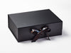 Pheasants Ribbon on Black Gift Box