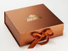 Example of Custom Gold Foil Logo Onto Copper Gift Box