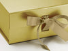 Gold A5 Deep Gift Box Sample Ribbon Detail