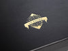 Black Gift Box with Custom Gold Foil Printed logo